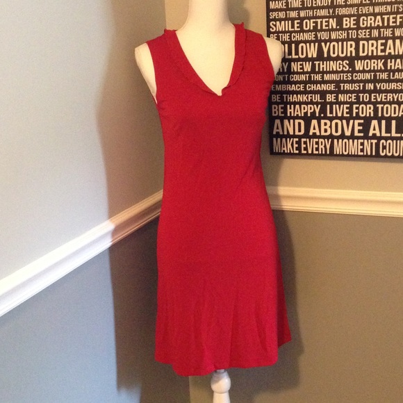 gap red dress